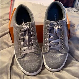 Just fab velour sneakers